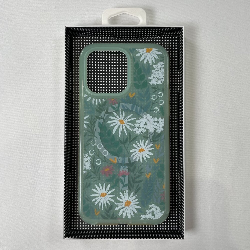 Otterbox iPhone 14 Pro Max Case Translucent Floral MagSafe Compatible USED